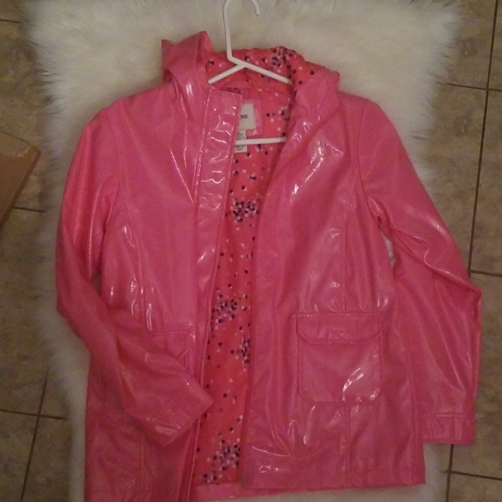 Girls Pink Rain Coat